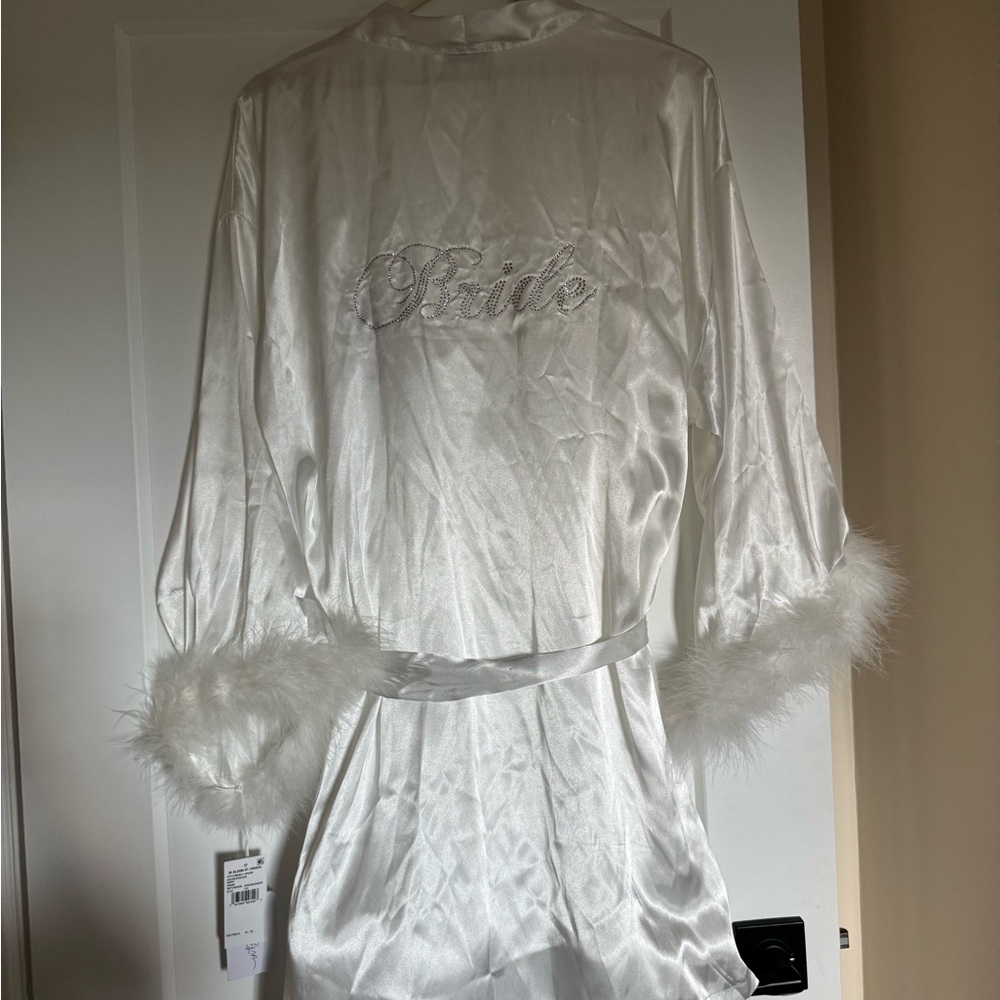 White Satin Bridal Set
